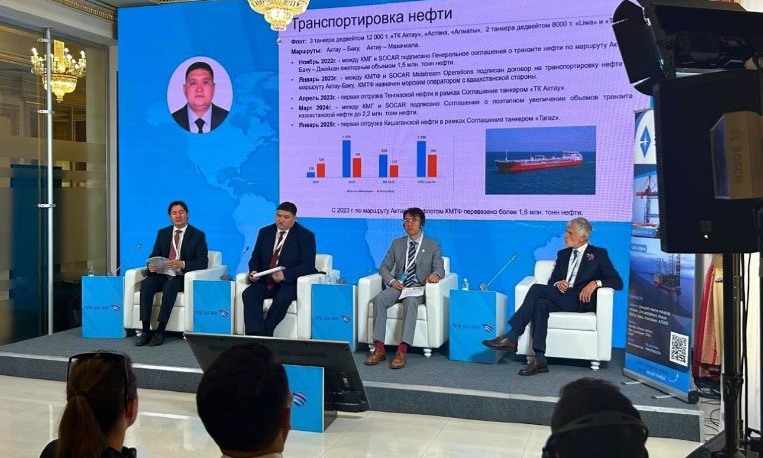 «Қазақтеңізкөлікфлоты» Қазақстан көлік апталығы 2025 аясында іс-шараларға қатысуда.