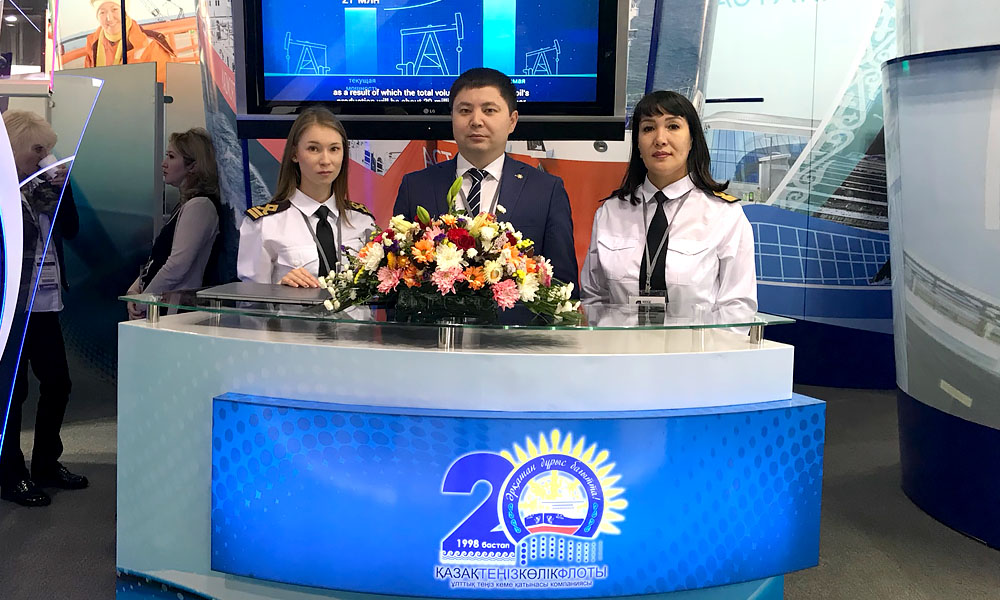 «Қазақтеңізкөлікфлоты» ҰТКҚК» ЖШС Орталық Азиядағы ең көлемді мұнай көрмесіне қатысуда