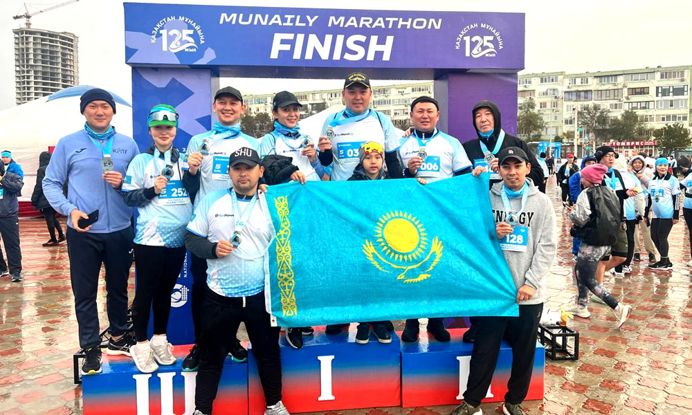 Қазақтеңізкөлікфлоты қызметкерлері Munaily Marathon қайырымдылық марафонына қатысты