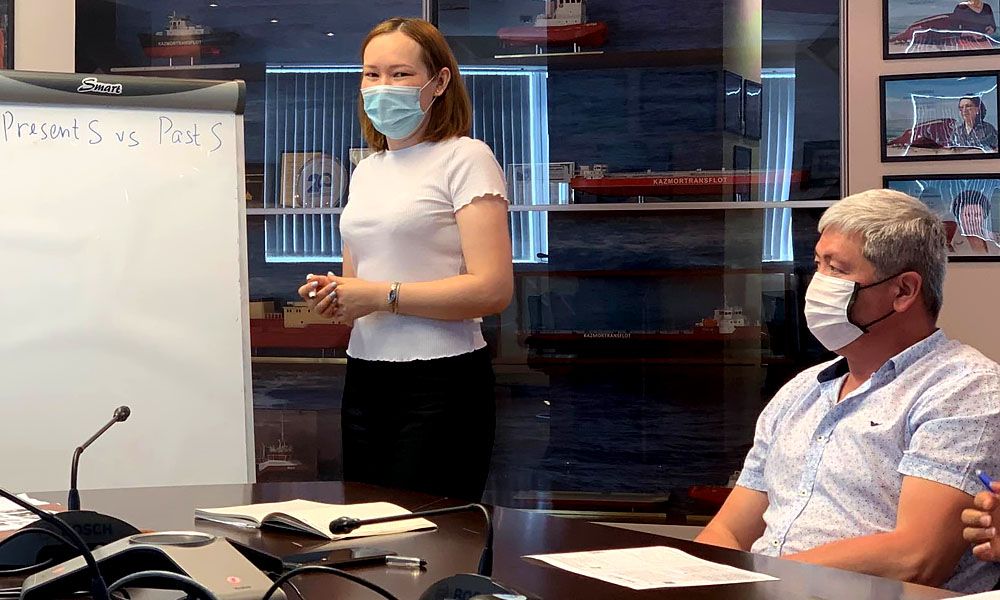 ҚТКФ қызметкерлеріне ағылшын тілін меңгеру бойынша оқу өткізілді